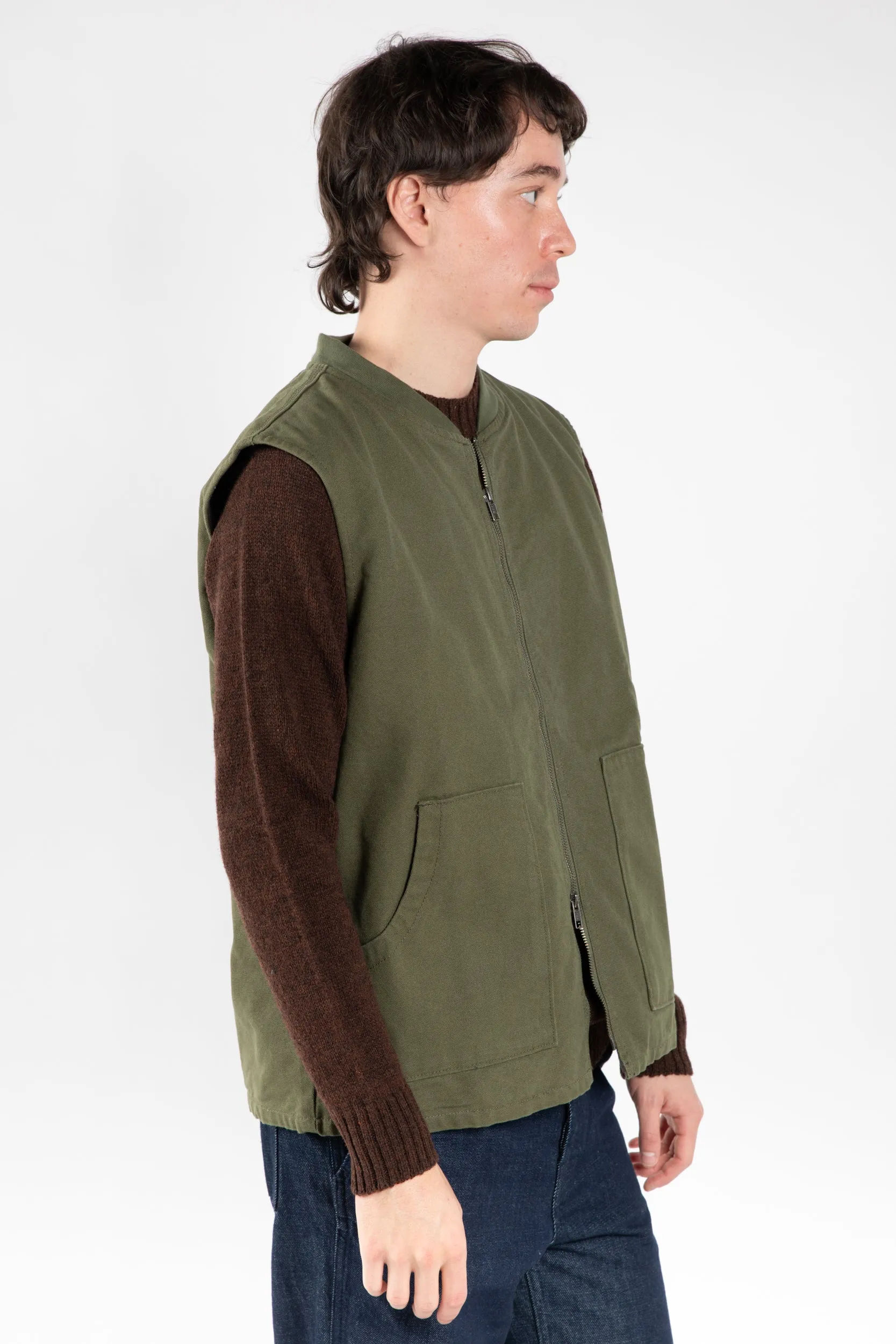 3029 Canvas Vest w/Patch Pockets | Coriander