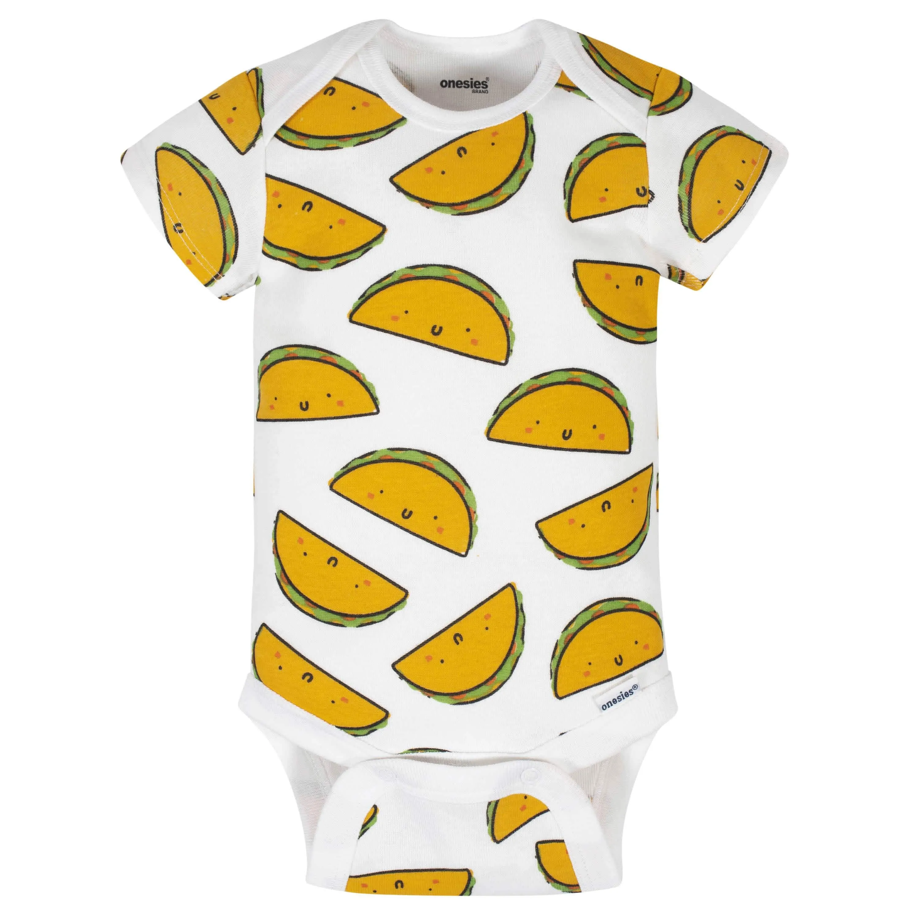 8-Pack Baby Neutral Taco Onesies® Brand Bodysuits