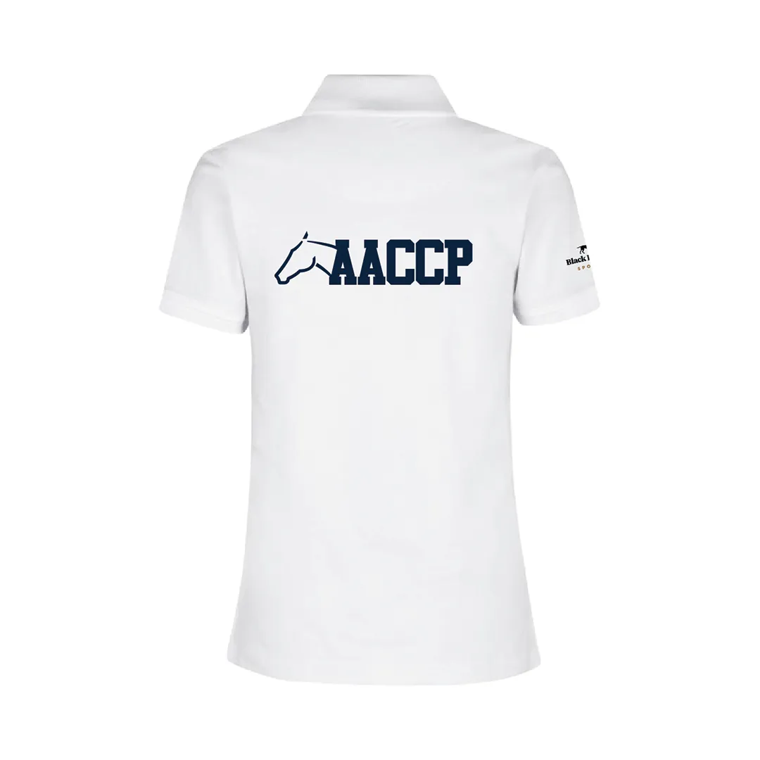 AACCP Women's White Polo Shirt