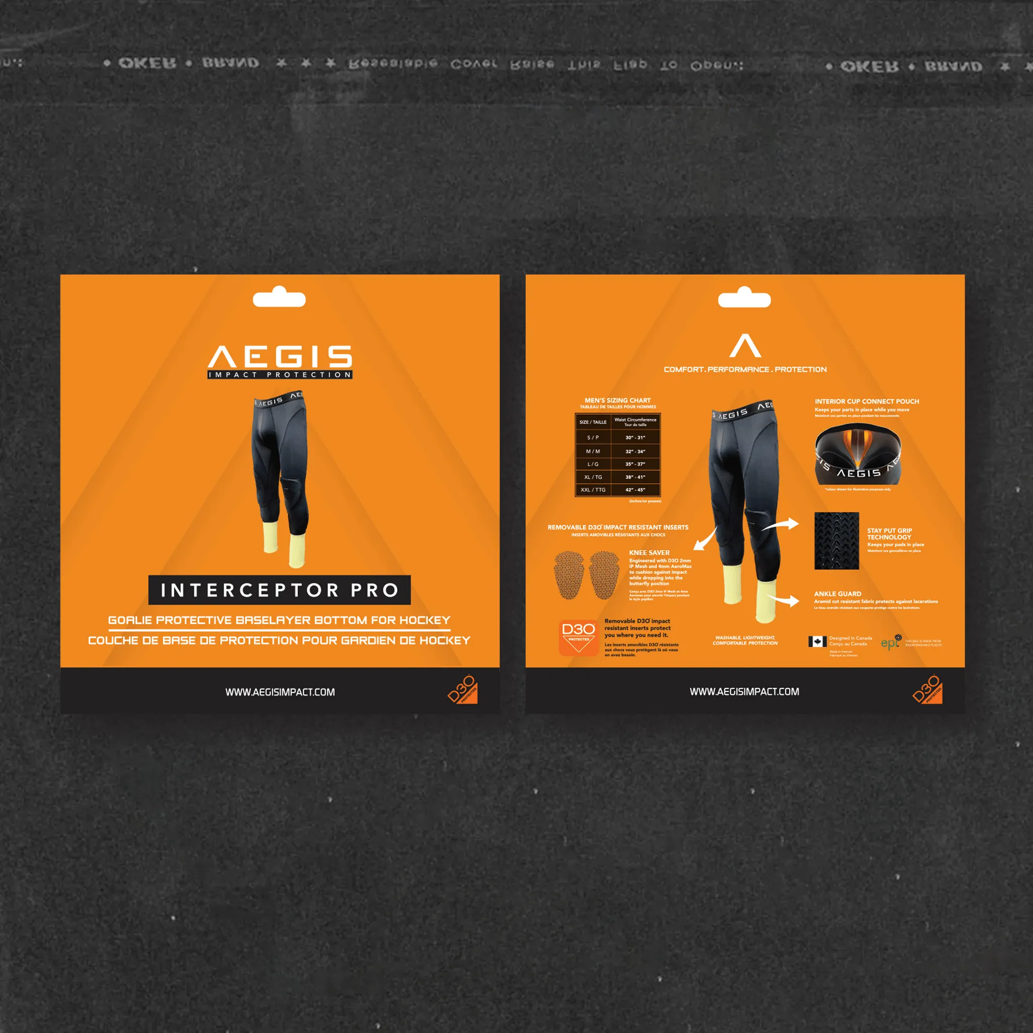 Aegis Interceptor Senior Goalie Baselayer Padded Pants