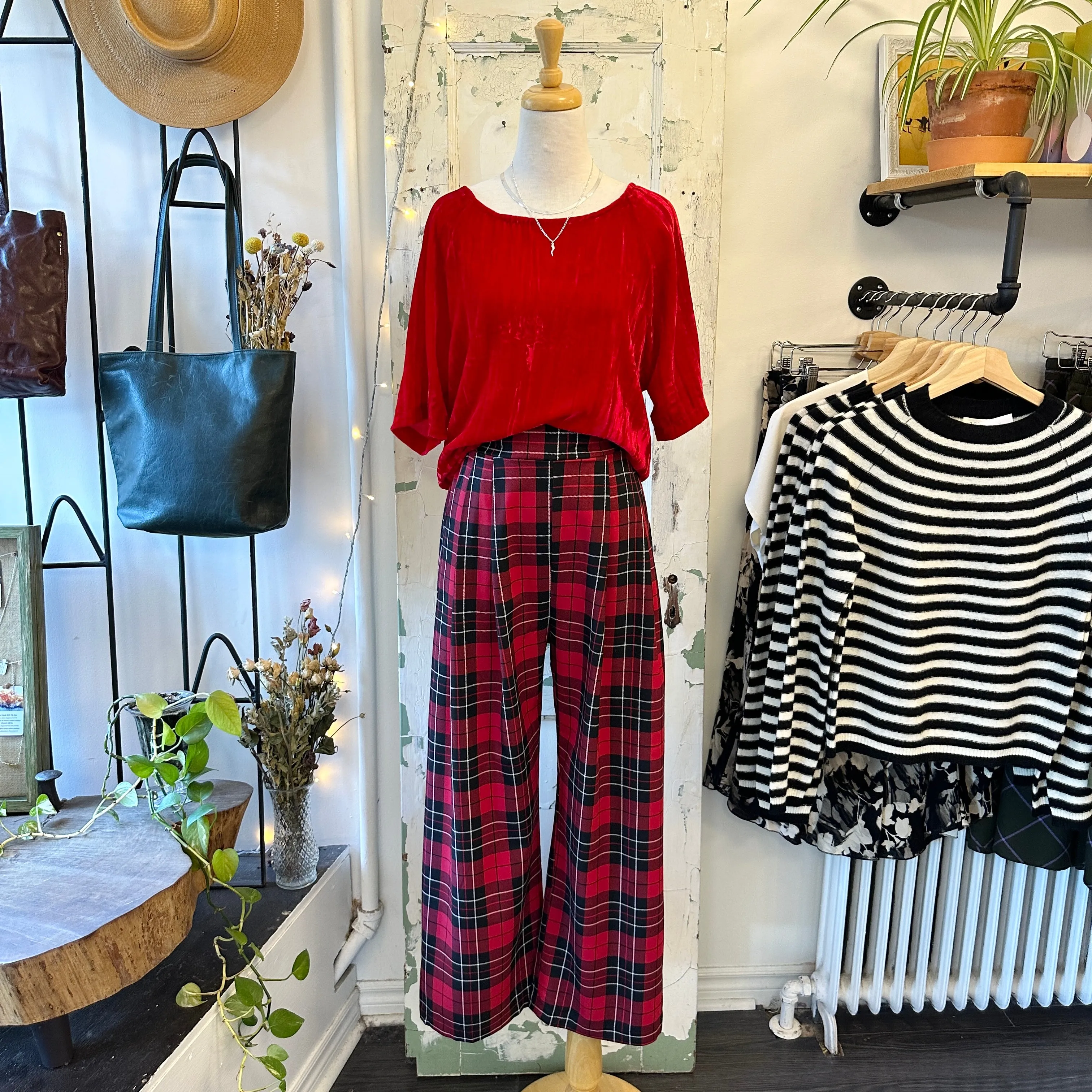 Allison Wonderland // Katherine Pant Red Plaid