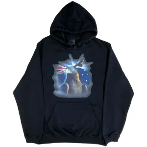 Australian Flag Wedge Tail Eagle Hoodie (Black)