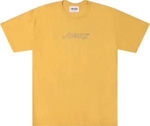 Awake NY Classic Outline Logo Short-Sleeve Tee 'Mustard', Yellow