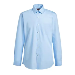 BA146-15.5 Brook Taverner Mens Long Sleeve Rapino Shirt Blue 15"