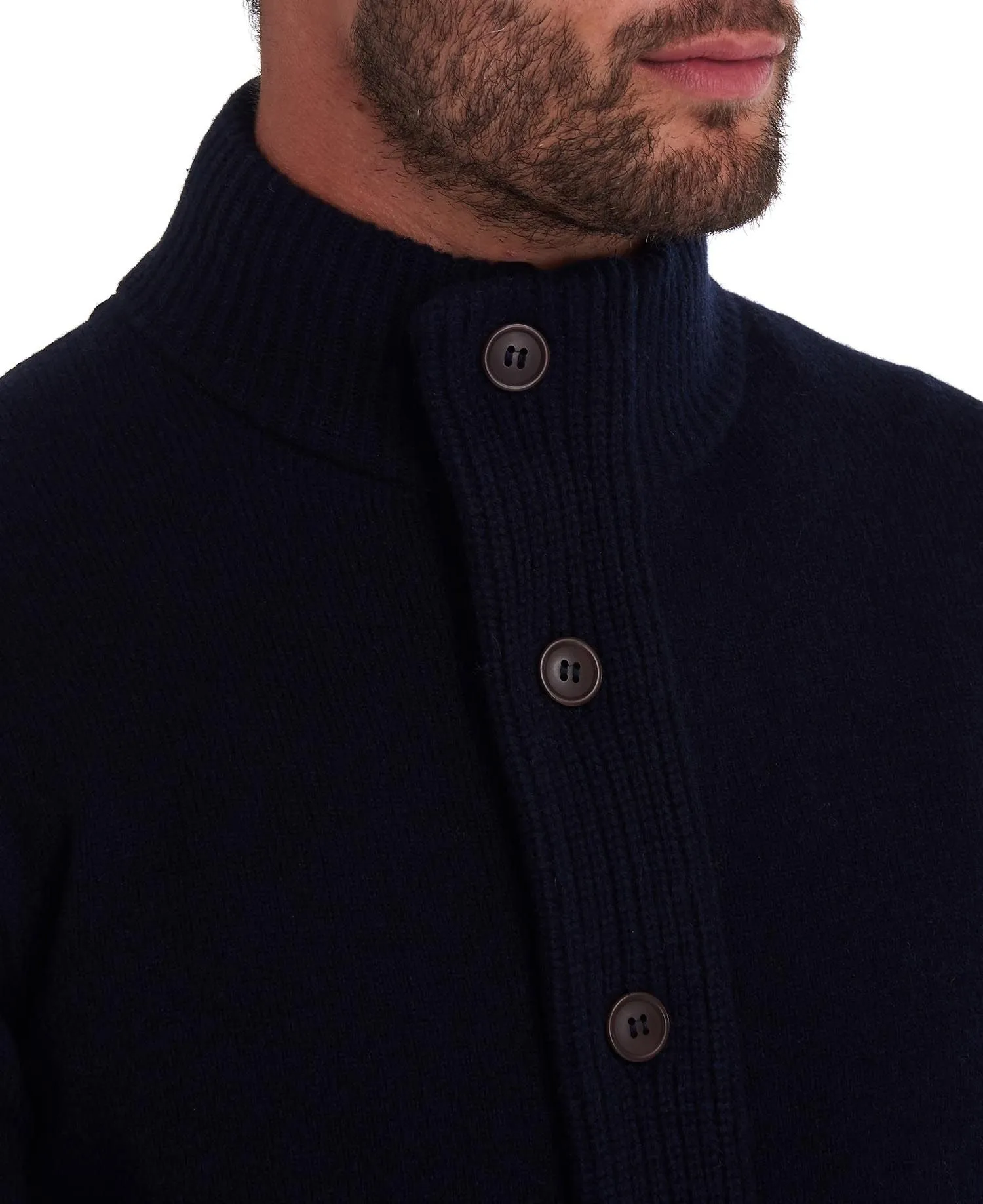 Barbour - Patch Zip Thru Sweater, Navy