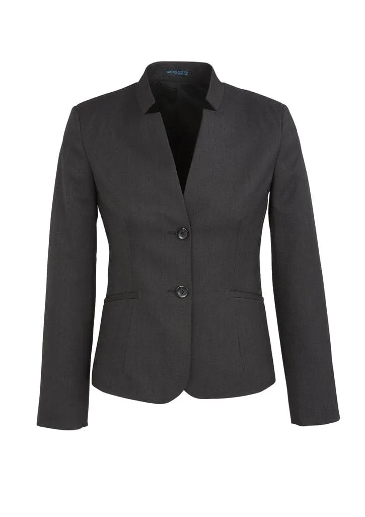 Biz Corporates Women's Short Jacket with Reverse Lapel 60113