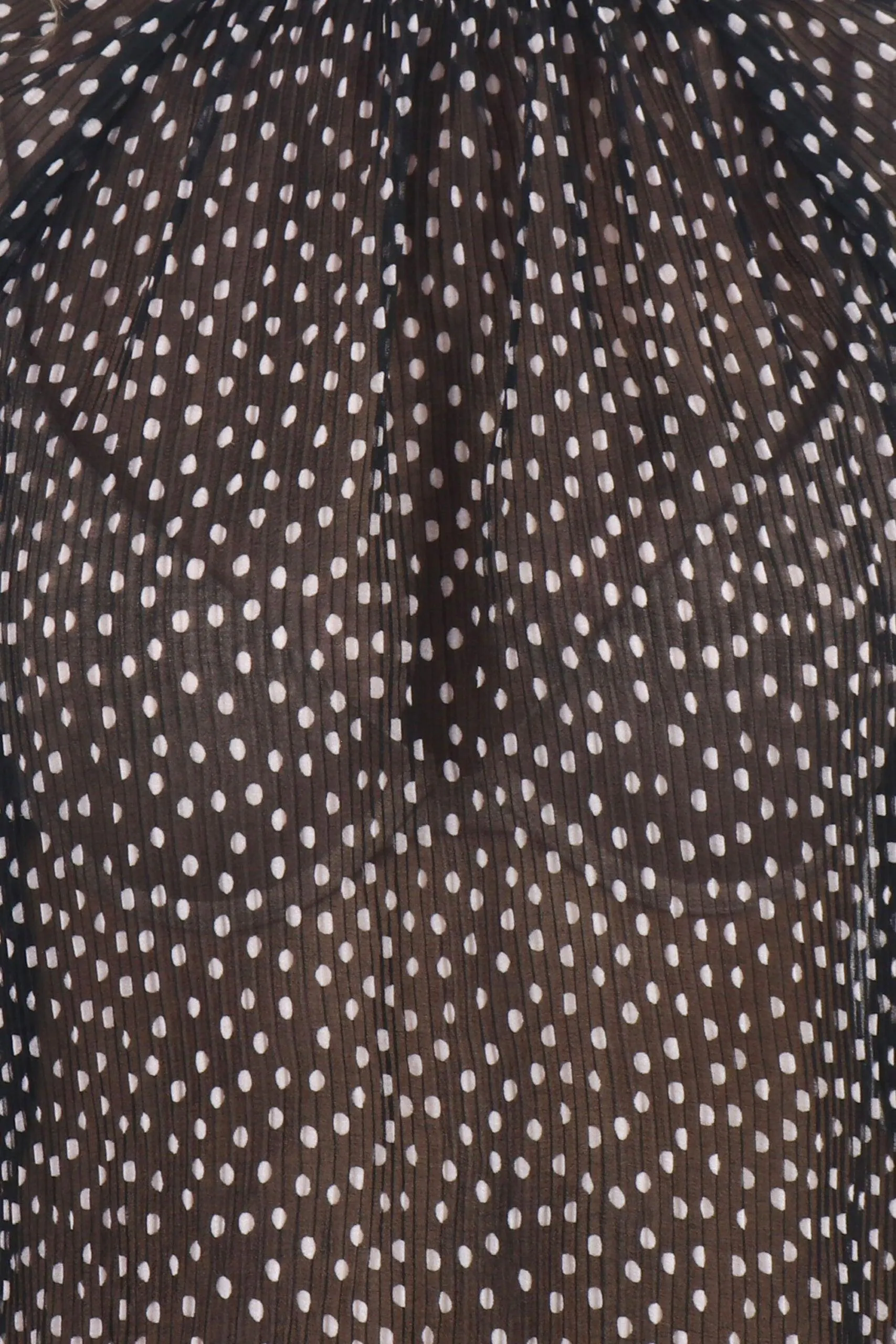 Black & White Polka Dots Printed Top