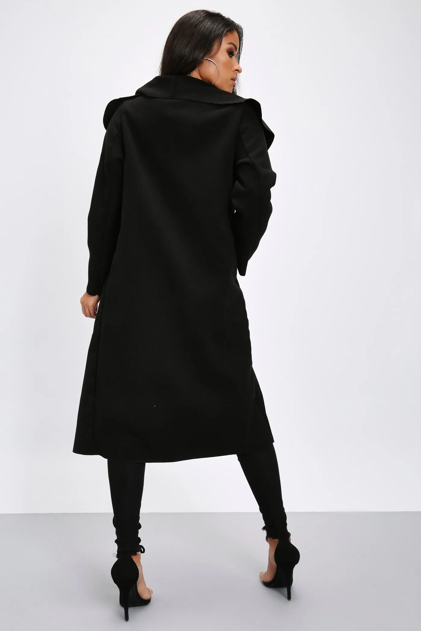 Black Waterfall Coat