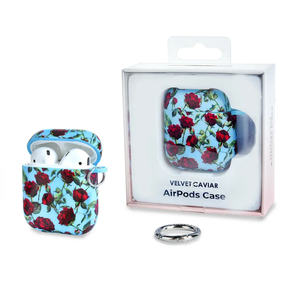 Blue Roses AirPod Case