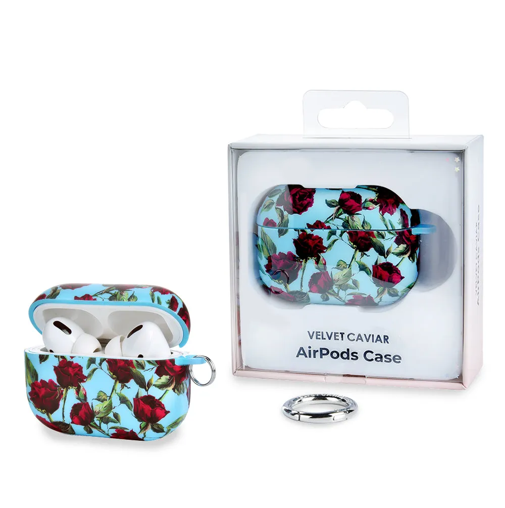 Blue Roses AirPod Case