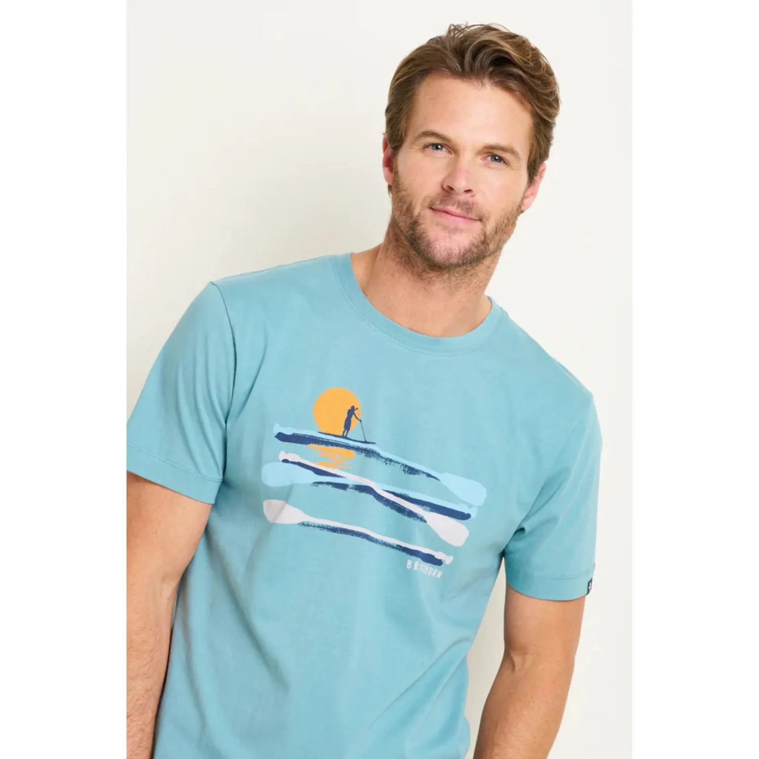 Brakeburn XXL Light Blue Paddleboard T-Shirt