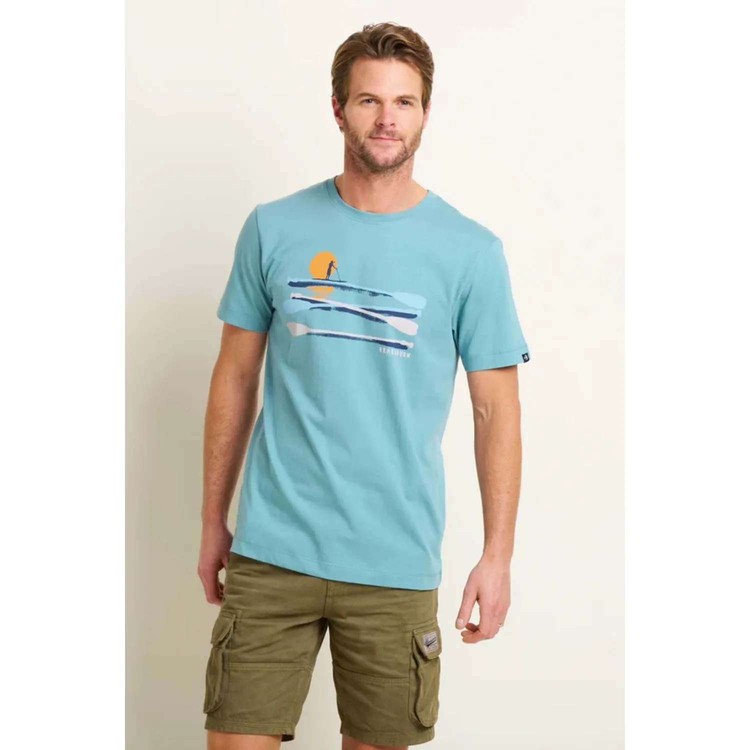 Brakeburn XXL Light Blue Paddleboard T-Shirt