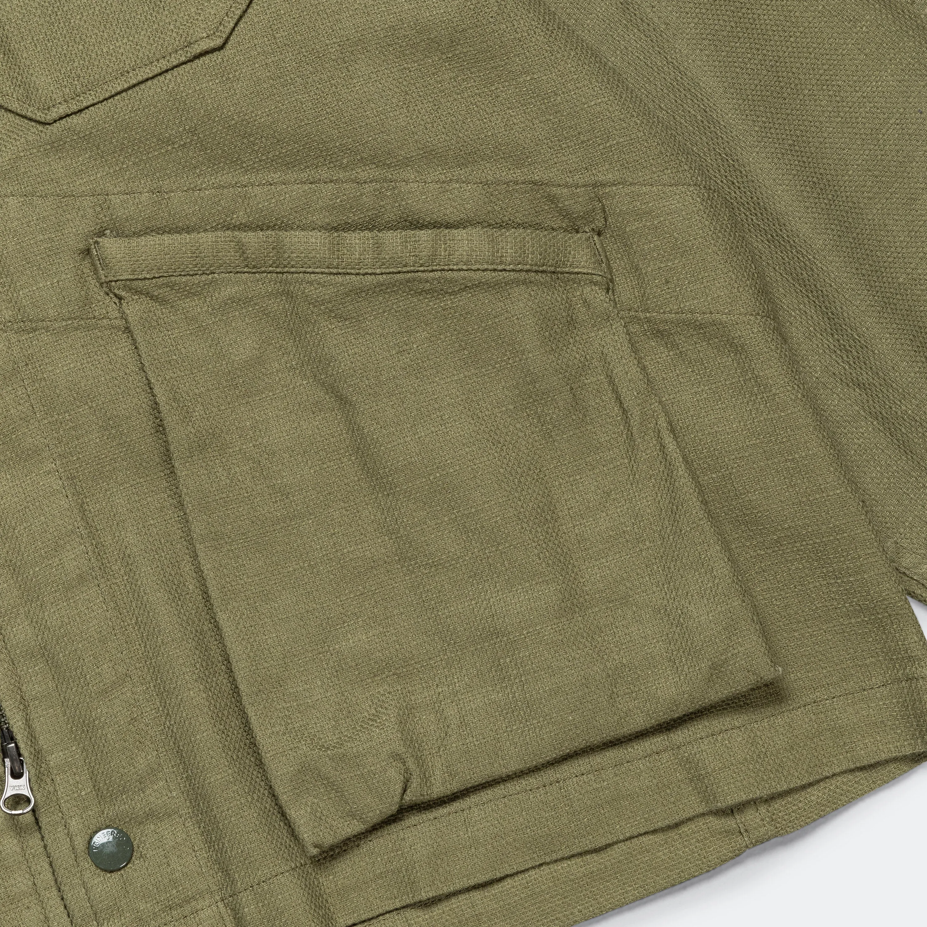 Cardigan Jacket - Dark Olive Java Cloth