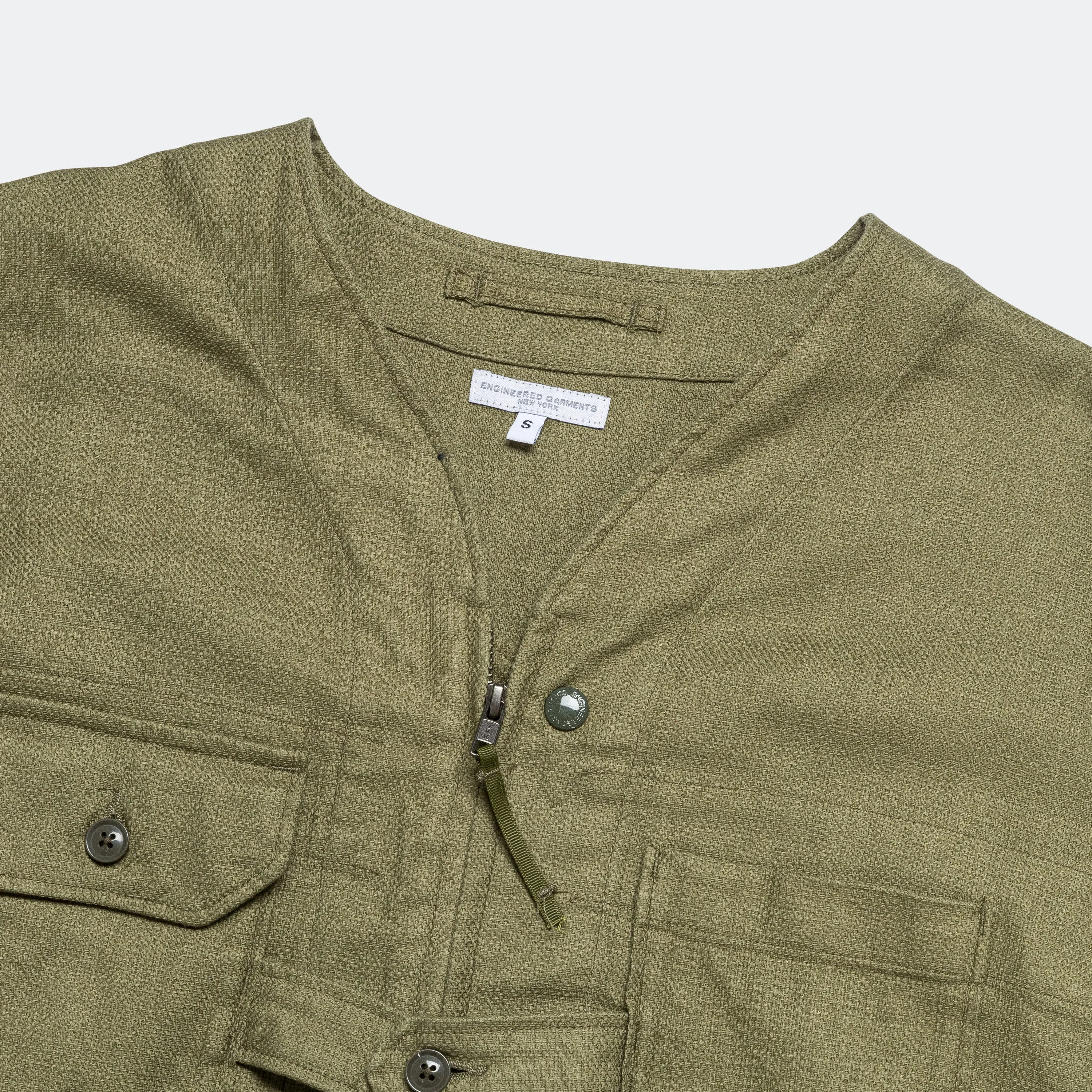 Cardigan Jacket - Dark Olive Java Cloth