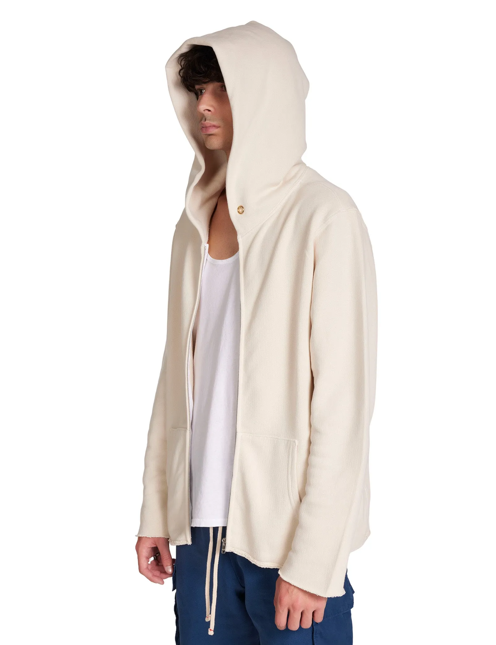 Heavyweight Raw Zip Hoodie