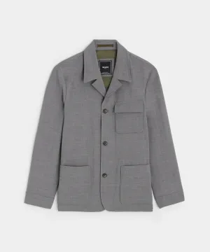 Italian Wool Belmont Jacket in Grey