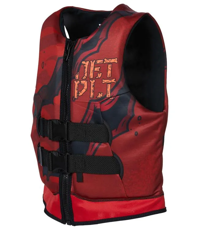 Jetpilot Rex Cause Boys Life Vest (2024) - Red