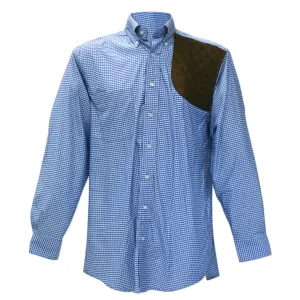 Kevin's Performance Aqua/Blue Gingham Left Hand Shooting Shirt