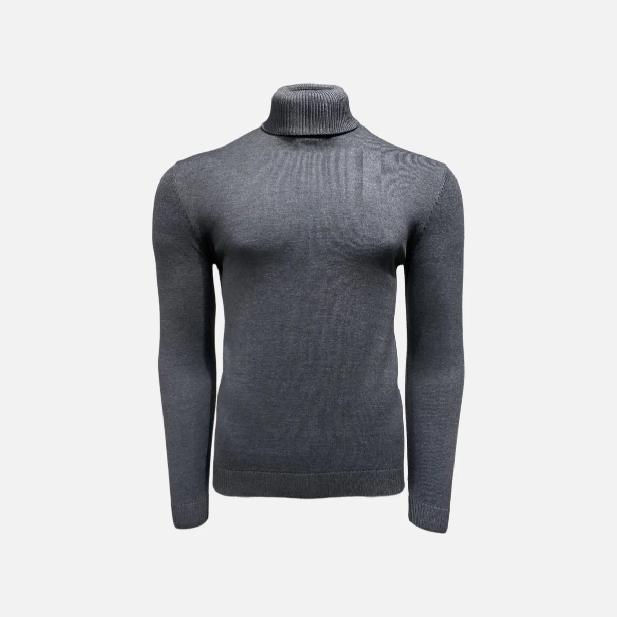 Lavane' 501T Turtleneck Pullover Slim Fit Charcoal Gray