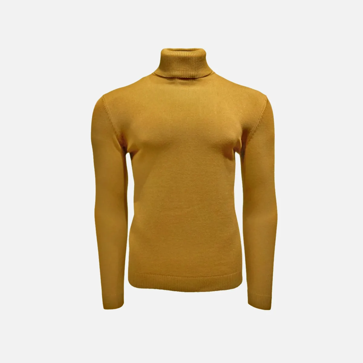 Lavane' 501T Turtleneck Pullover Slim Fit Mustard