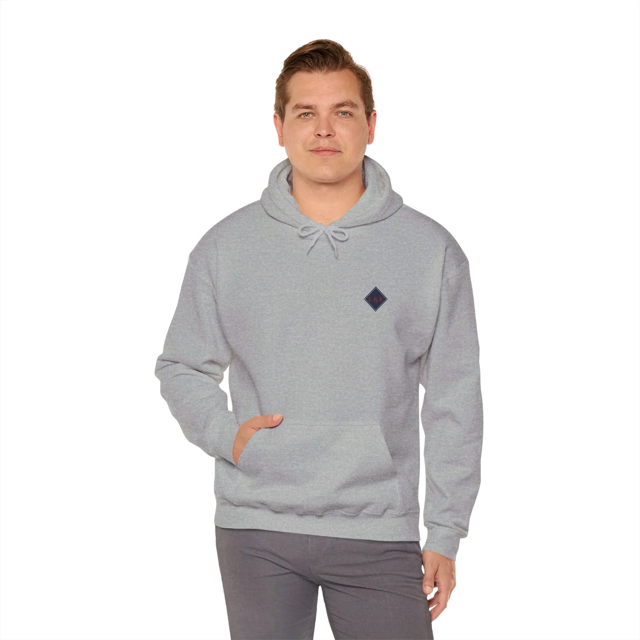 Ledger & Ford Retro Hoodie in Grey