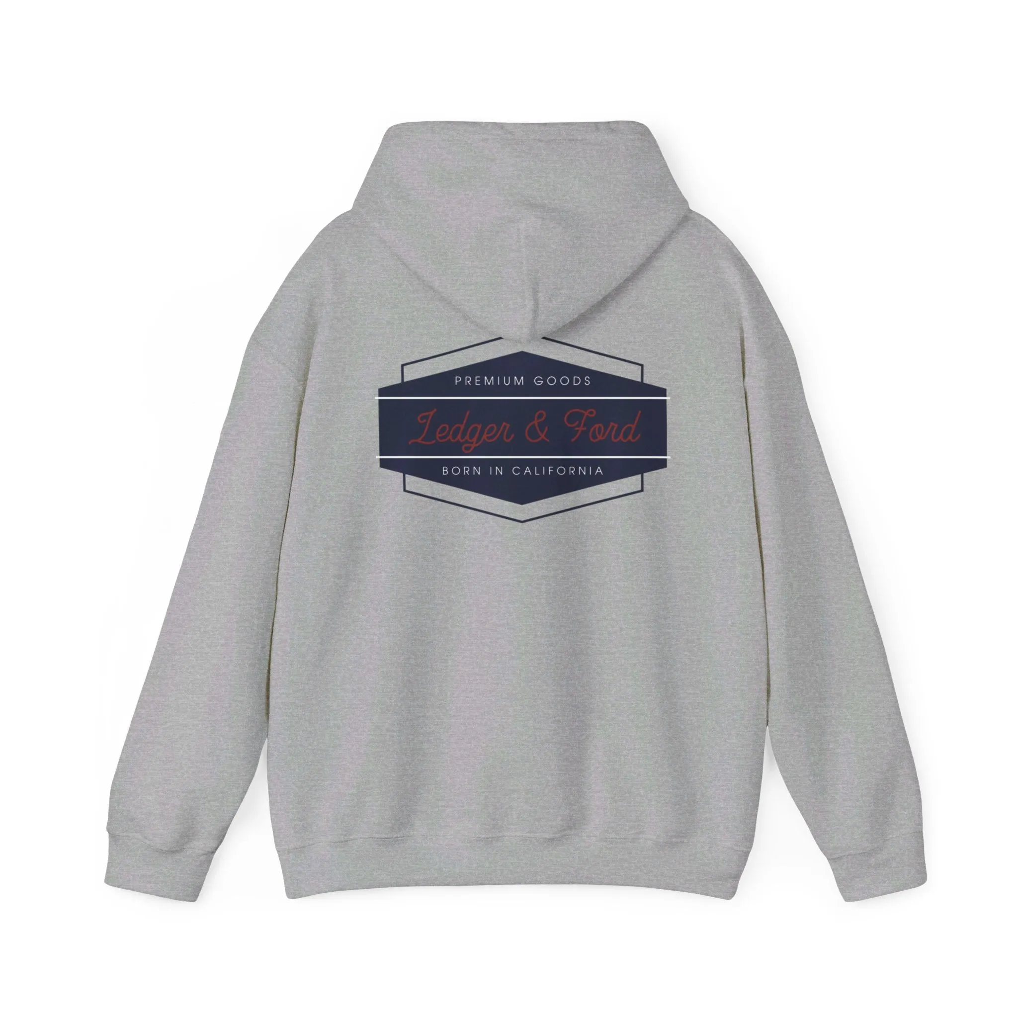 Ledger & Ford Retro Hoodie in Grey