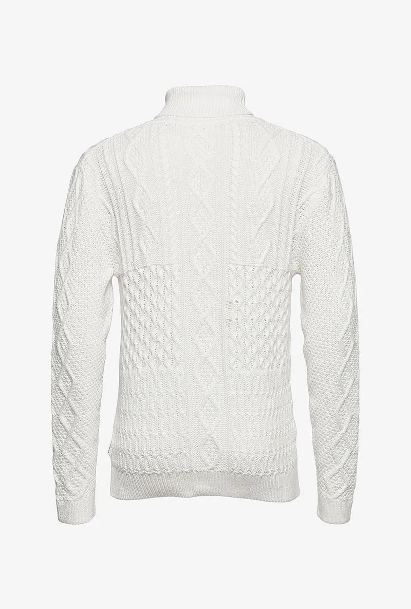 LINDBERGH PATCHWORK ROLL NECK KNIT