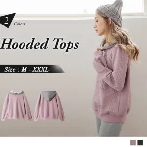 LONG SLEEVE HOODED TOPS