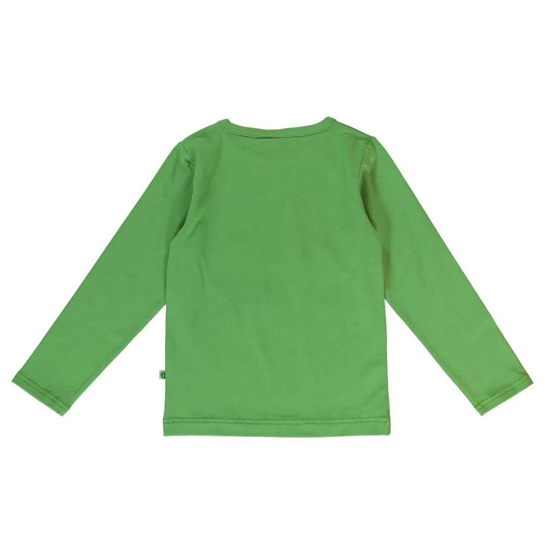 Long-sleeved top with bear