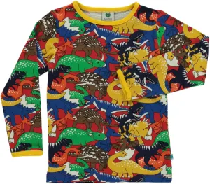 Long sleeved top with dinosaurs