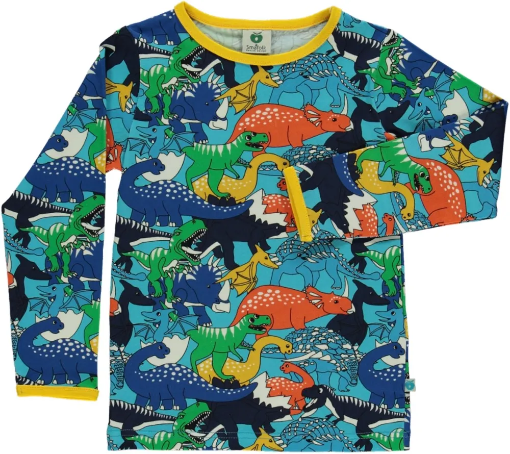 Long sleeved top with dinosaurs