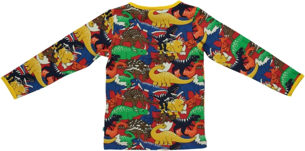 Long sleeved top with dinosaurs