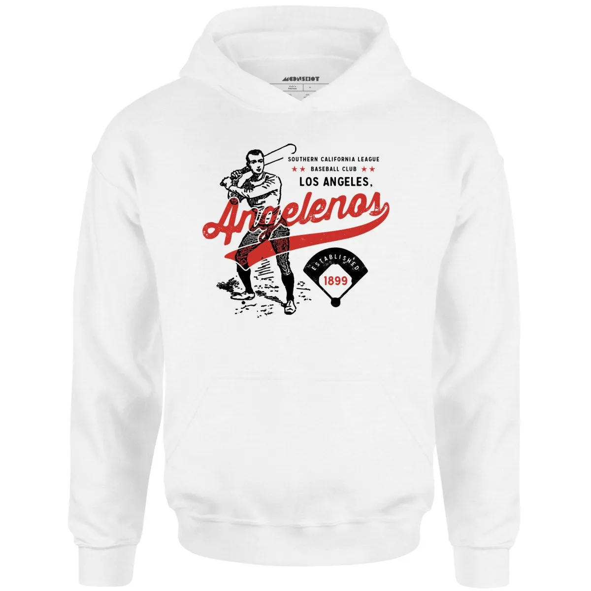 Los Angeles Angelenos - California - Vintage Defunct Baseball Teams - Unisex Hoodie