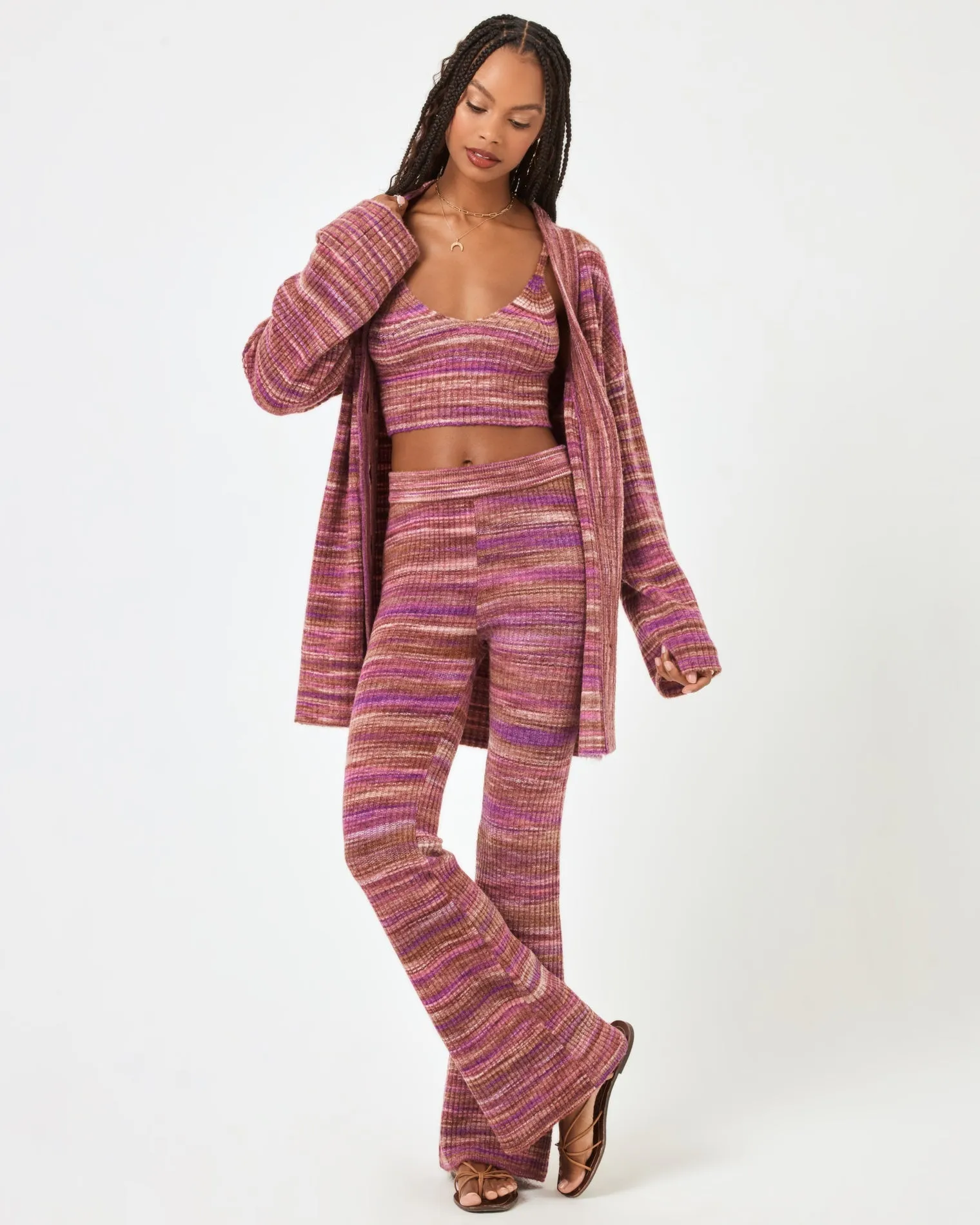 L*SPACE - DEMI CARDIGAN SUNDOWN SPACE DYE