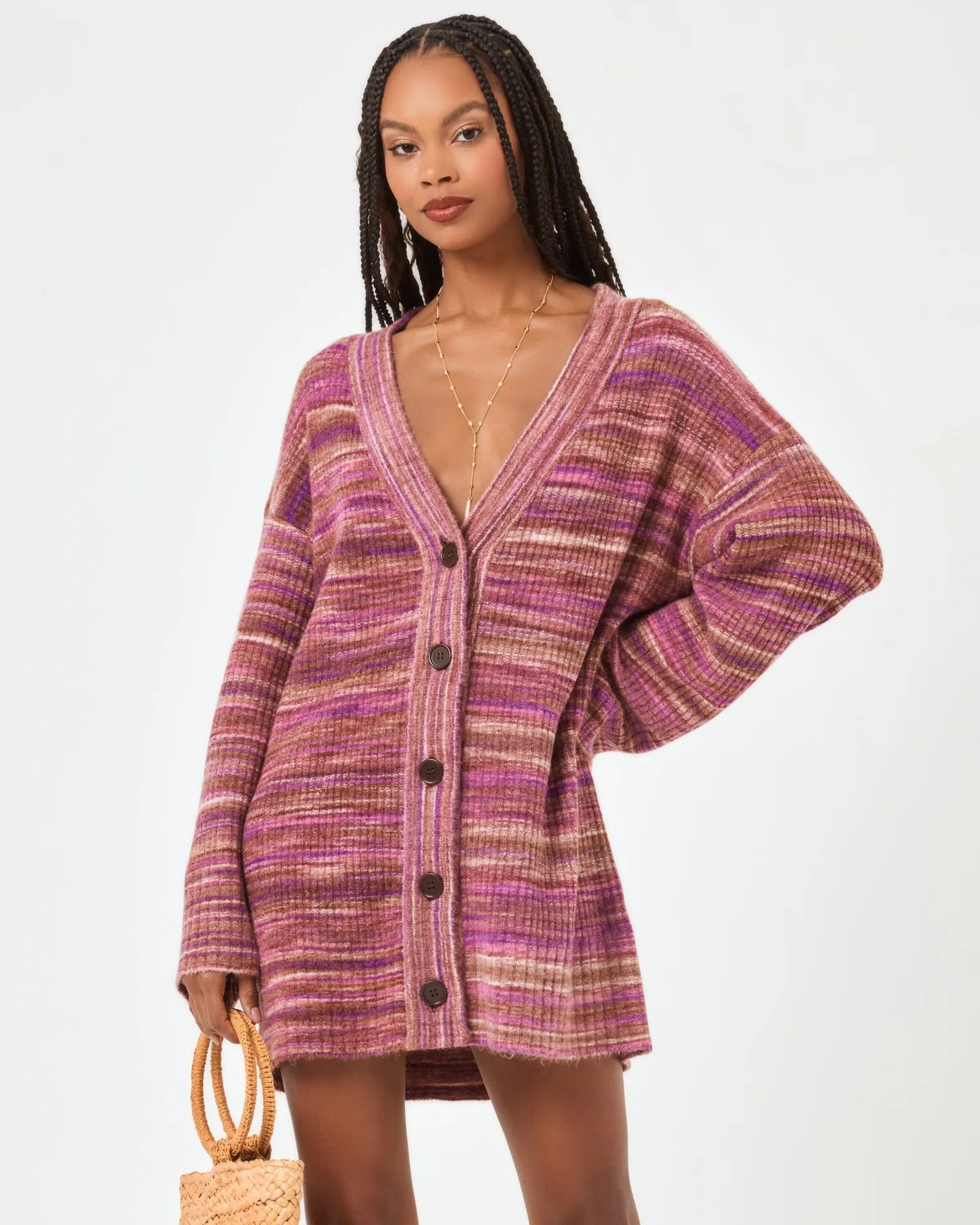 L*SPACE - DEMI CARDIGAN SUNDOWN SPACE DYE