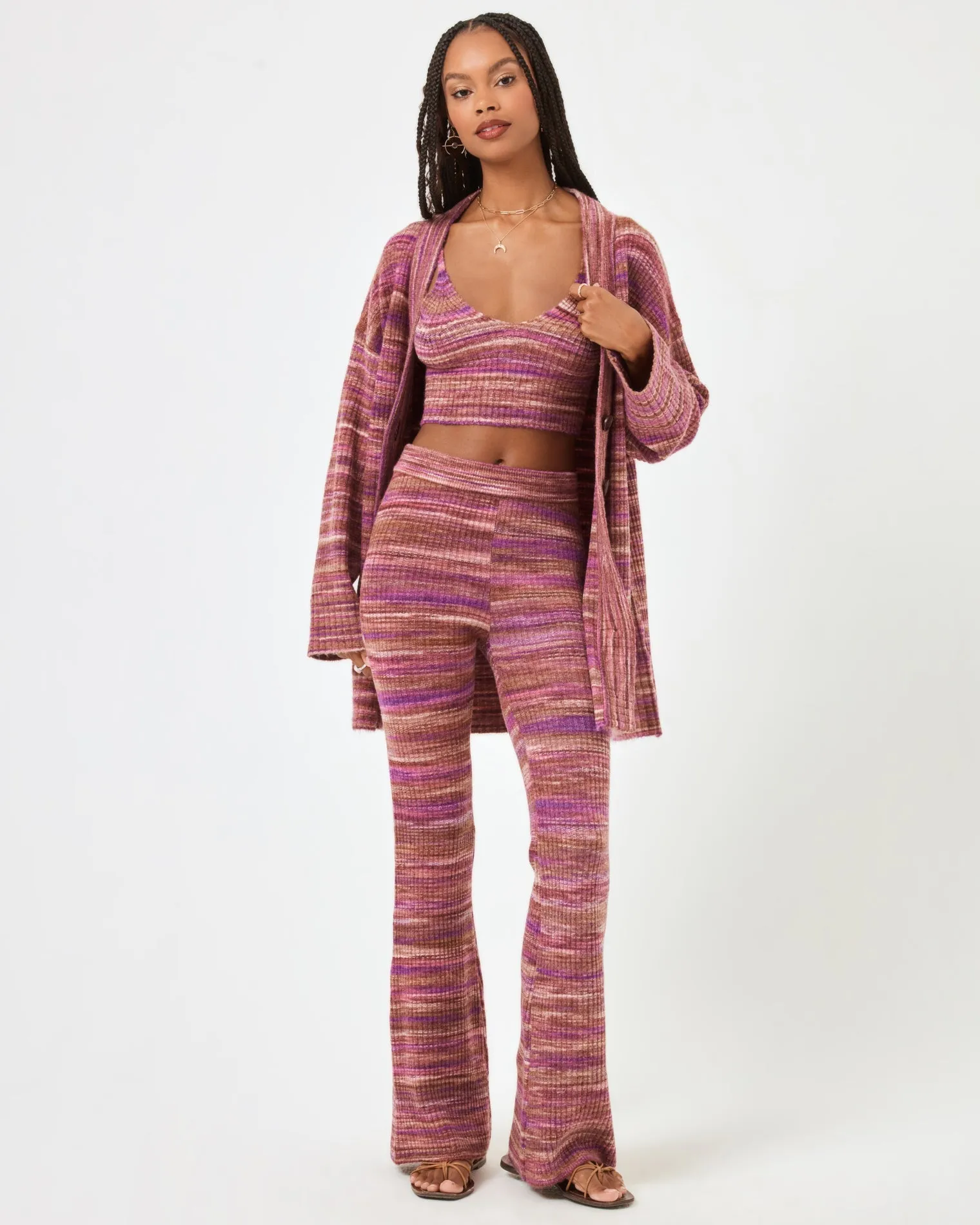 L*SPACE - DEMI CARDIGAN SUNDOWN SPACE DYE