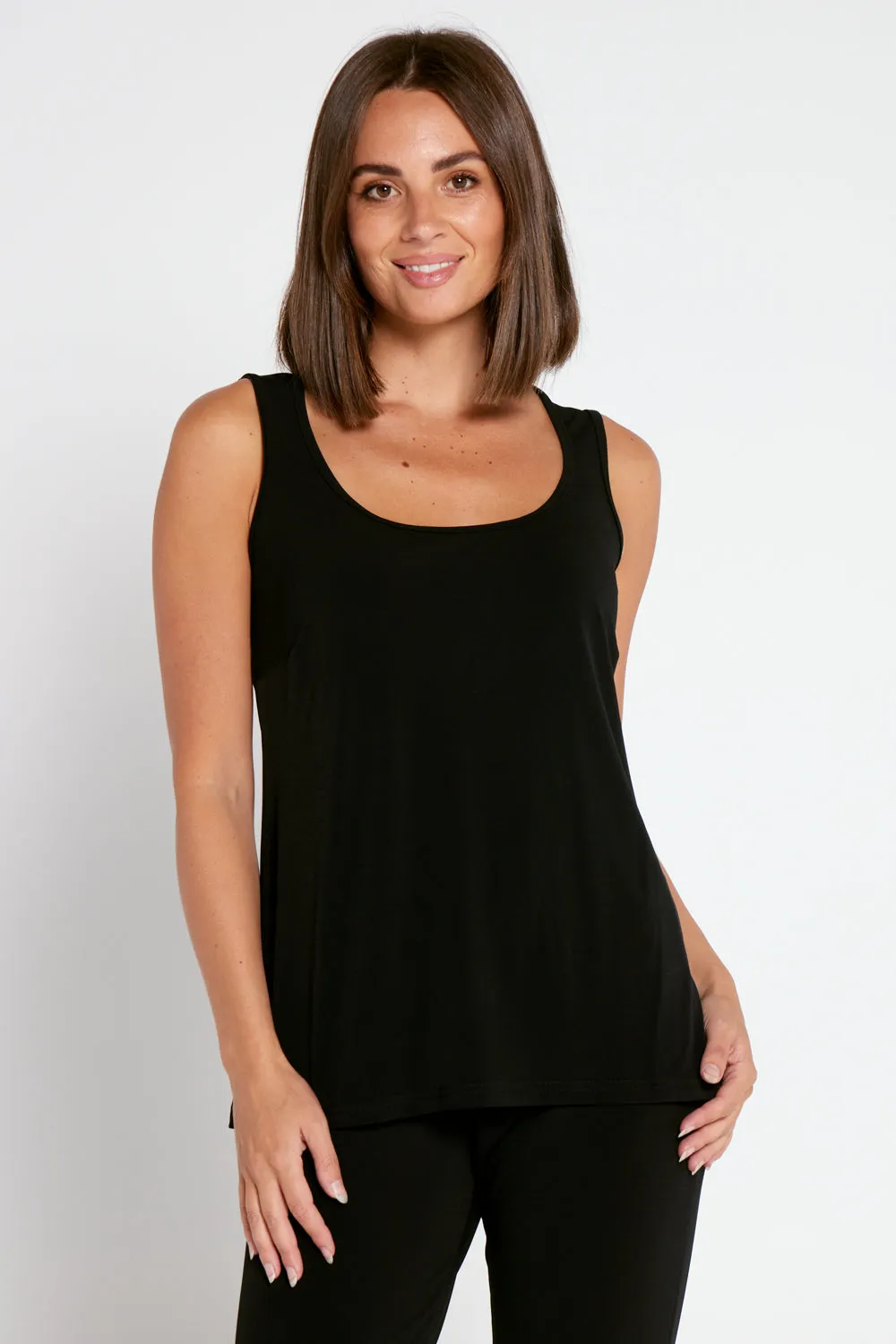 Mia Stretch Cami - Black