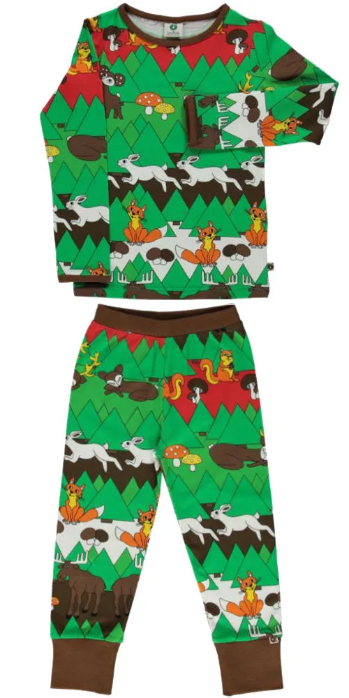 Nightwear Set LS. Christmas Landscape