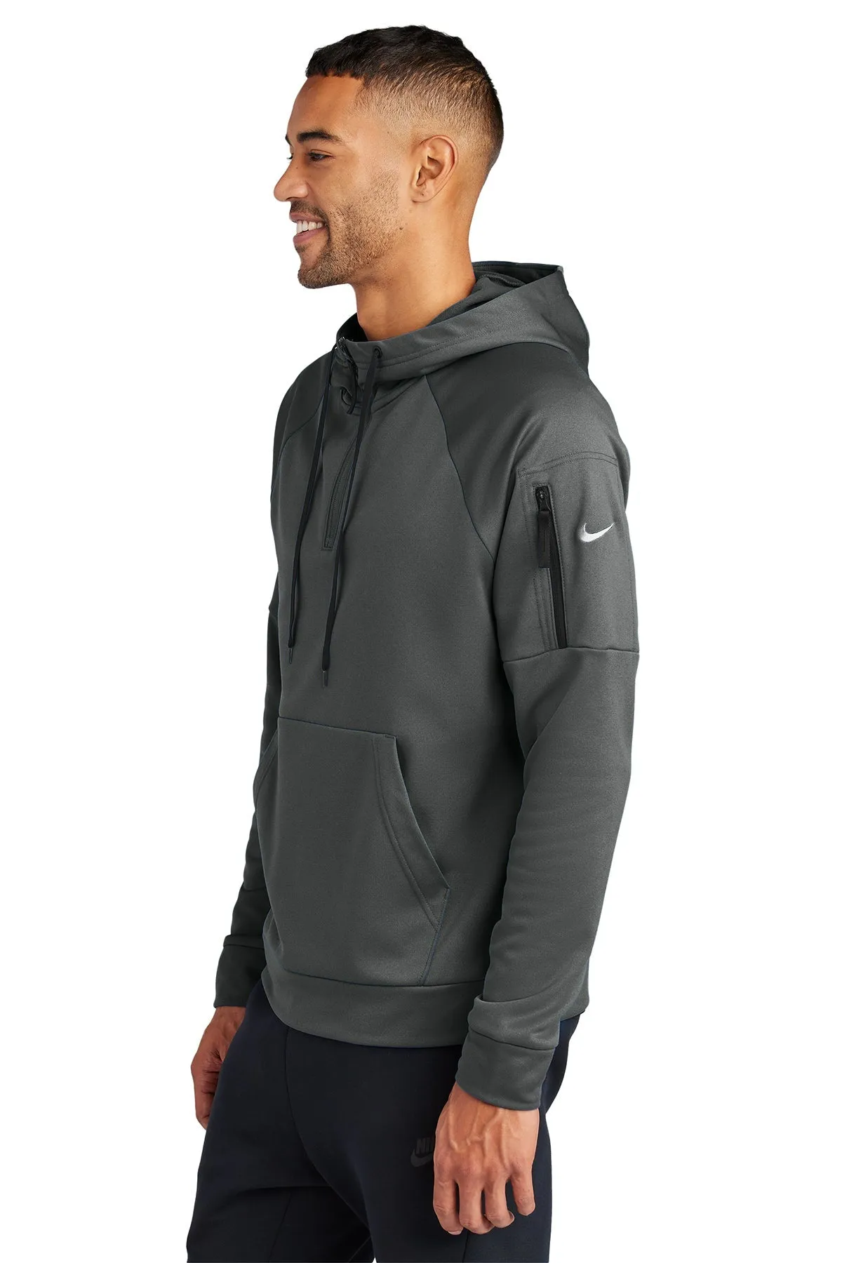 Nike Therma-FIT Pocket Fleece Custom Hoodies, Anthracite