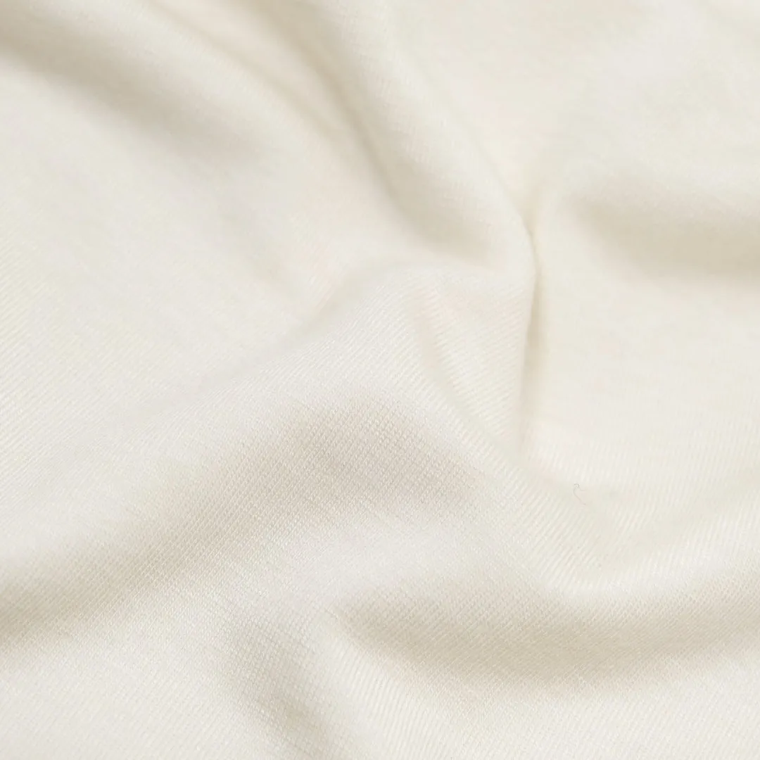 Remnant - 80cm - Layer Up Lyocell Wool Blend Jersey - Ivory