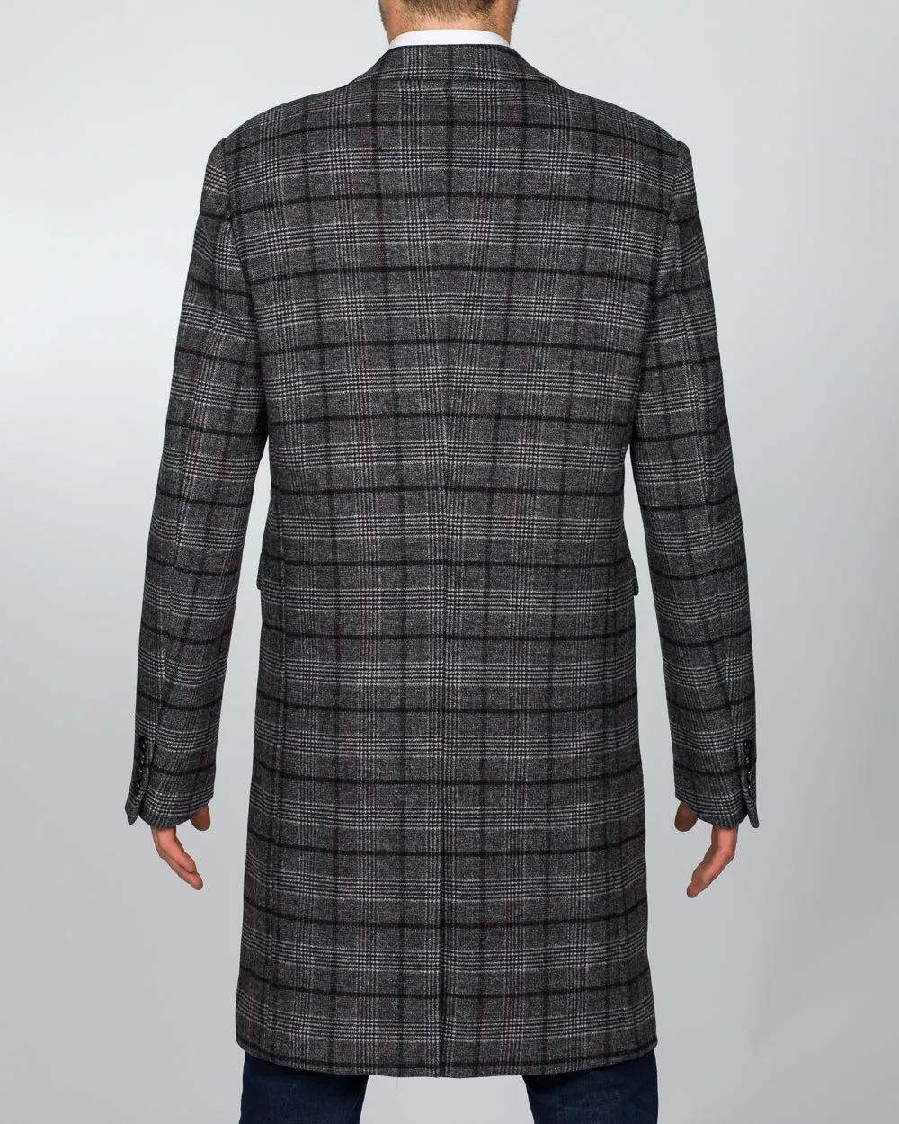 Skopes Porter Overcoat (charcoal check)