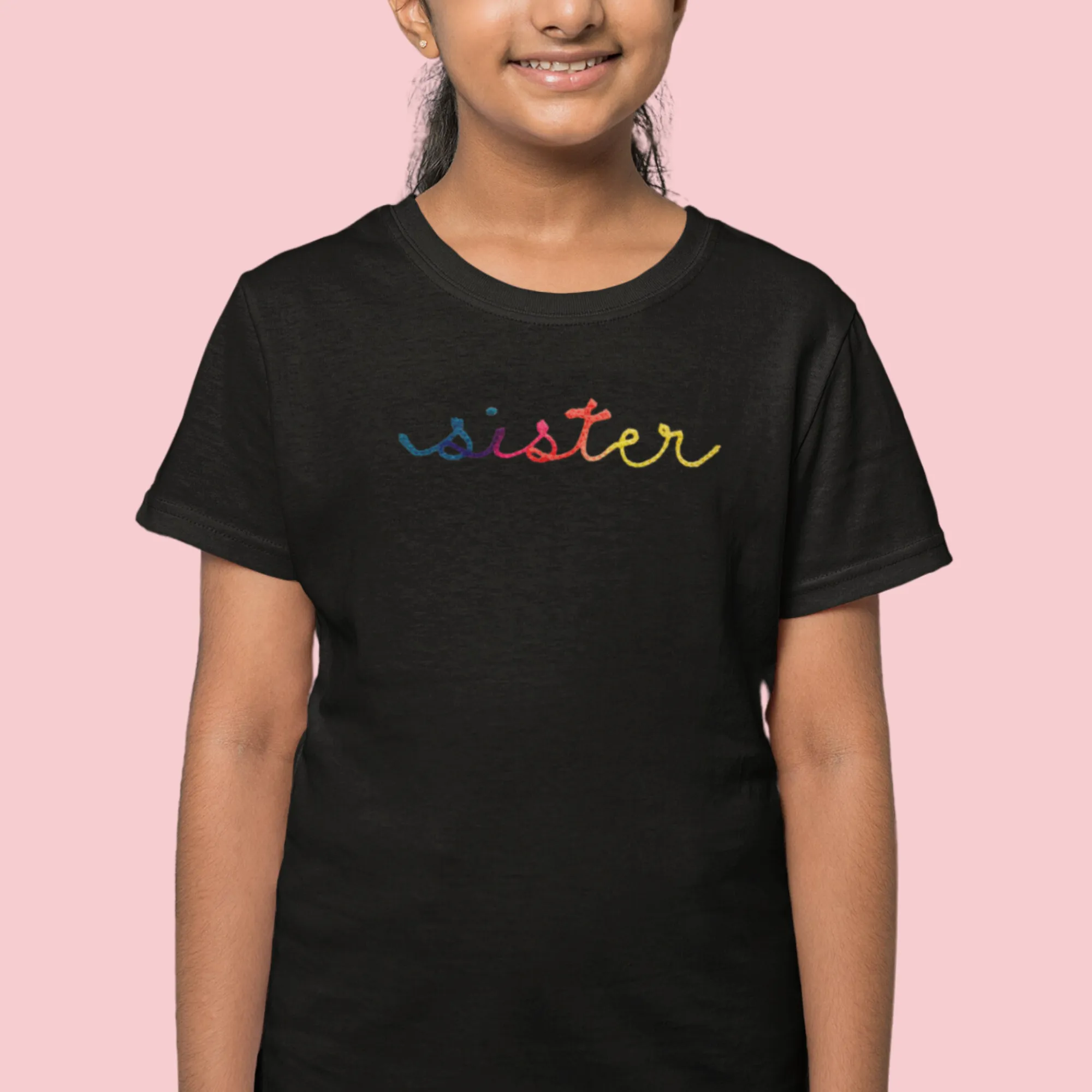 The Kids Chainstitch T-Shirt - Black