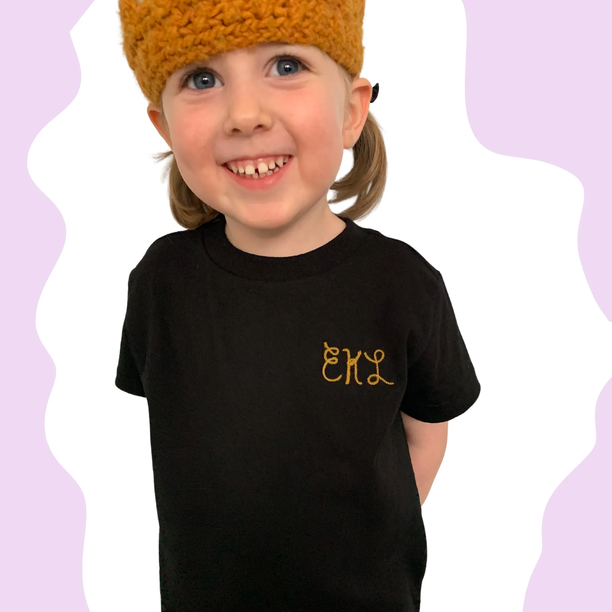 The Kids Chainstitch T-Shirt - Black