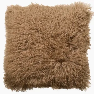 Tibetan Sheepskin Pillow 18x18