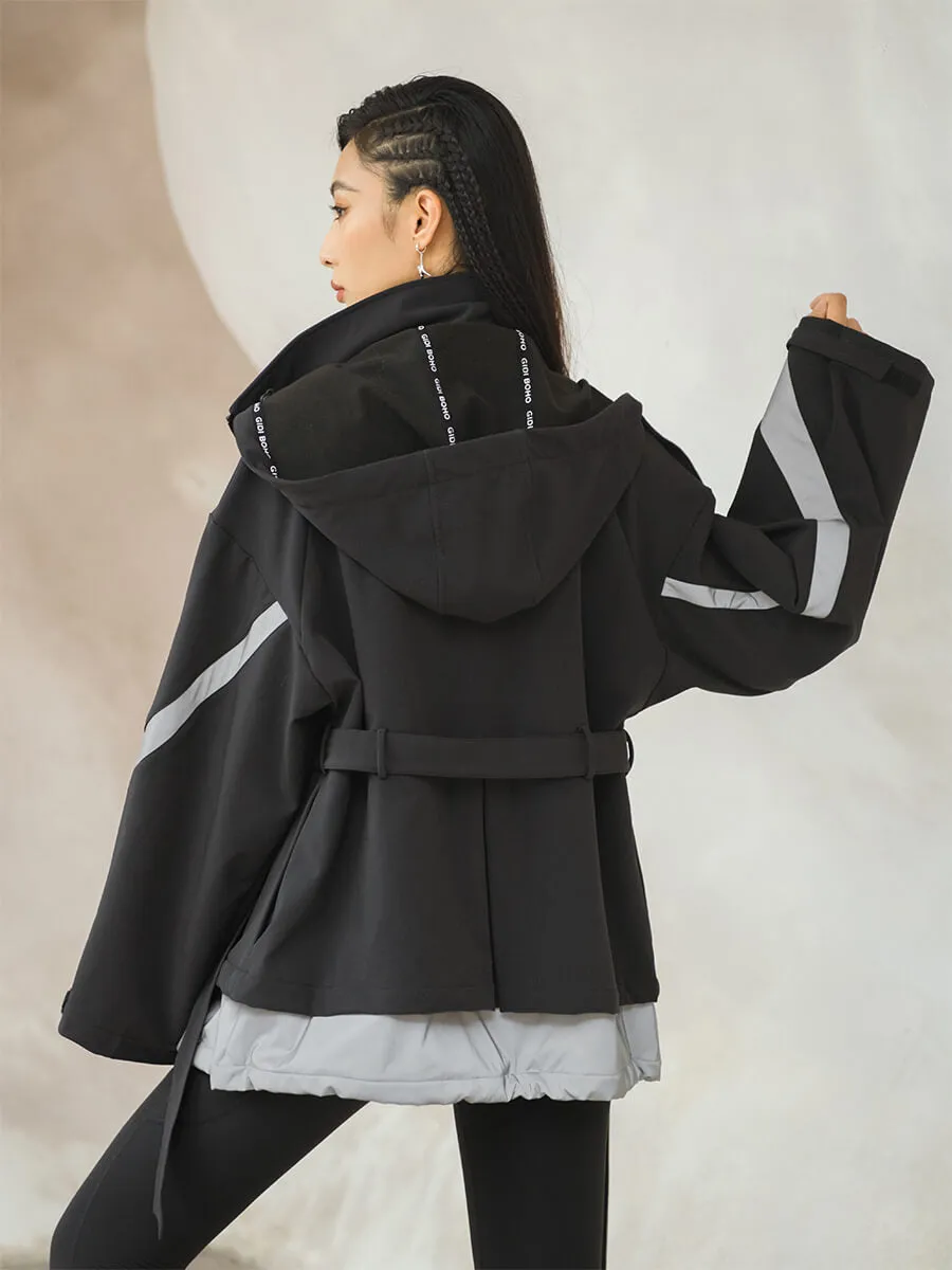 Waist-Tied Outdoor Coat