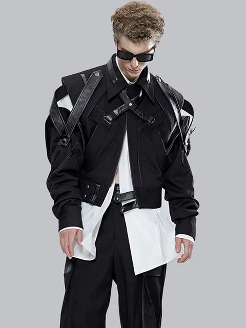 X Warrior Short Patchwork Leather Jackets